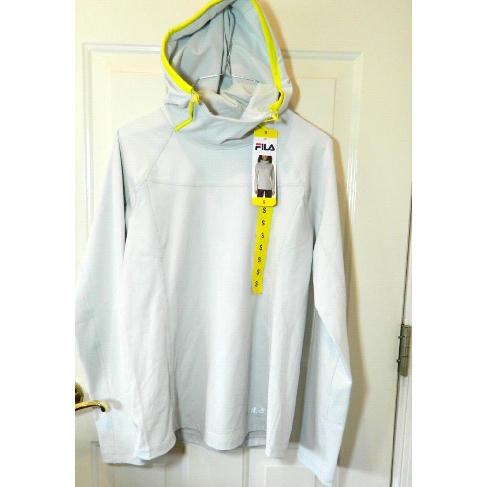 FILA Women's‎ Athletic Pullover Hoodie In Light Grey NEW Small